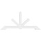 Ekena Millwork Vanguard Architectural Grade PVC Gable Bracket, 108"W x 49 1/2"H x 4"D x 6"F, 11/12 Pitch GBP108X50X0406VAN00 - alternate 4
